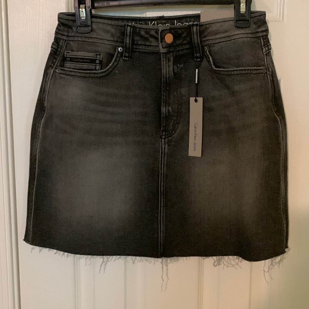 Jean mini skirt